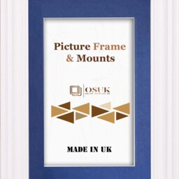 Swept White Photo Frame With Mount/A2 For A3 Print A4 A5 A6 Wide Picture Poster With Mounts - thumbnail 3