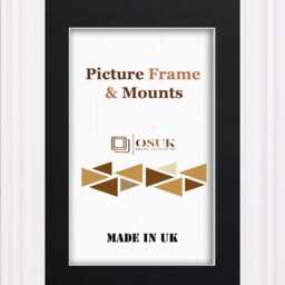 Swept White Photo Frame With Mount/A2 For A3 Print A4 A5 A6 Wide Picture Poster With Mounts - thumbnail 2