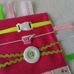 Activity Blanket Girls Sensory Board Travel Toy Play Mat - thumbnail 3