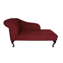 Handmade Wine Red Chaise Longue - thumbnail 2