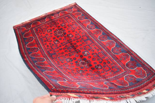Hand-Knotted Bukhara Rug 3x5 Afghan Tribal Wool Rug - image 1