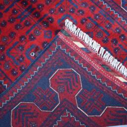 Hand-Knotted Bukhara Rug 3x5 Afghan Tribal Wool Rug - thumbnail 4