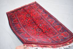 Hand-Knotted Bukhara Rug 3x5 Afghan Tribal Wool Rug - thumbnail 1