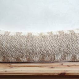 Wool Lumbar Pillow, Rectangular Throw Colorful Rustic Pillows, Accent Pillow , Decorative Living Room Cushion - thumbnail 3