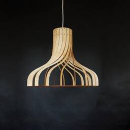 Wood Pendant Light , Modern Chandelier Lighting, Hanging Dining Lamp, Ceiling Fixture , Geometric Lamp , Contemporary Lamp, Wooden Light - thumbnail 3