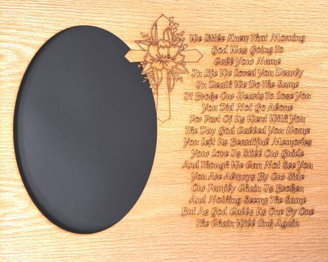 11x14 We Little Knew Memorial Picture Frame With Quote - For Loss Of A Loved One Loss Mother Father Husband - image 1