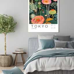 Japan Art Print, Flower Poster, Floral Wall Decor, Art, Japanese Art - thumbnail 3