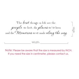 The Best Things in Life Vinyl Wall Quote Decal Words Art Lettering The - 077 - thumbnail 4