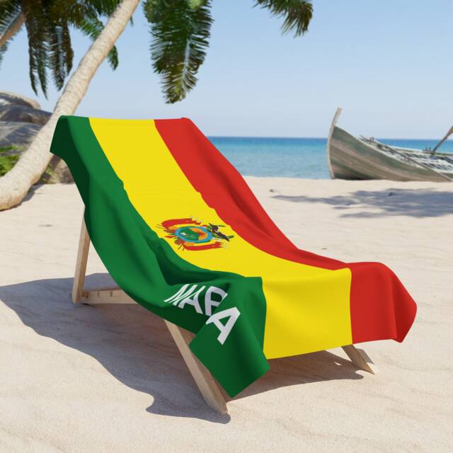Bolivia Beach Towel, Flag Tovel, Of Bolivia, Beach Country Gift, Gift - image 1