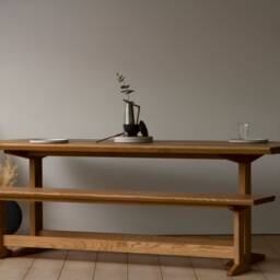Konk ??? Refectory Table 2.0 [Oak] Bespoke Sizes Available Mid Century Modern Dining, Kitchen & Meeting Banquette - thumbnail 2