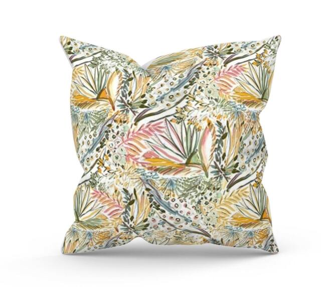 Handmade Orchard Almond Cushion, Botanical Home Decor, Made in UK - image 1