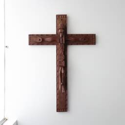 Hand-Carved Christ 66cm - Interior Decoration Home Decoration- Decorative Mirrors - thumbnail 1