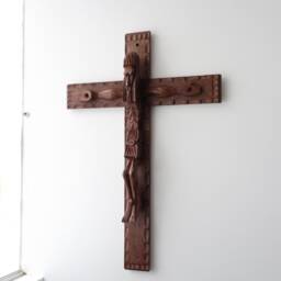 Hand-Carved Christ 66cm - Interior Decoration Home Decoration- Decorative Mirrors - thumbnail 3