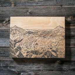 Mount Baker Washington Ski Trail Map - Engraved Wood Wall Art, Winter Cabin Decor, Snowboard Mountain Poster, Personalized Family Gift - thumbnail 3