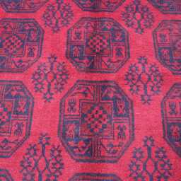 7x10 Ft New Red Akhcha Handmade Area Rug, Afghan Green High Pile Rug Turkmen Bokhara Rug Livingroom Rug, Tribal Bedroom Office - thumbnail 3