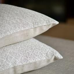 Linen Pillow Case White Gray Cover Knitted Home Decor Cushion Decorative Natural Throw Mother Gift - thumbnail 2
