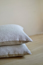 Linen Pillow Case White Gray Cover Knitted Home Decor Cushion Decorative Natural Throw Mother Gift - thumbnail 1