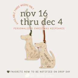 Personalized Wooden Dog Christmas Ornament Custom Name Woodland Keepsake Holiday - thumbnail 1
