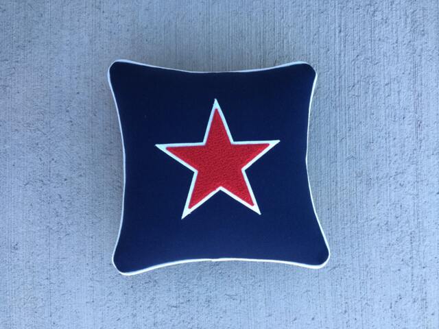 Usa Red Star Letterman Pillow - image 1