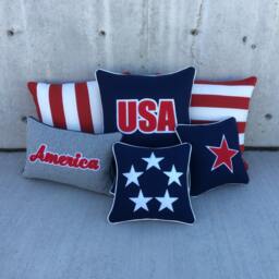Usa Red Star Letterman Pillow - thumbnail 4