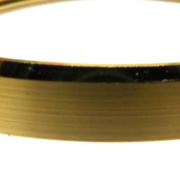 2-1/2 Inch Diameter Solid Brass Clock Bezels, Rings, Beveled & Diamond Skived - thumbnail 3