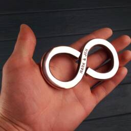 Copper Infinity Symbol, 7Th Anniversary Gift, Copper Infinity, 7 Year Gifts, Gift For Her, Sculpture - thumbnail 3