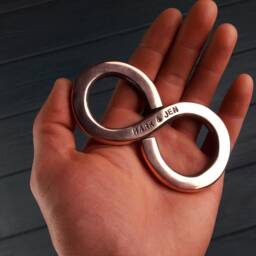 Copper Infinity Symbol, 7Th Anniversary Gift, Copper Infinity, 7 Year Gifts, Gift For Her, Sculpture - thumbnail 4