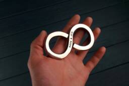 Copper Infinity Symbol, 7Th Anniversary Gift, Copper Infinity, 7 Year Gifts, Gift For Her, Sculpture - thumbnail 1