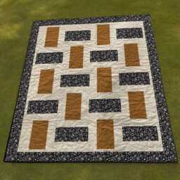 Modern Minimalist Throw Quilt Pattern - Beginner Friendly - PDF Pattern, 58x70In - thumbnail 4