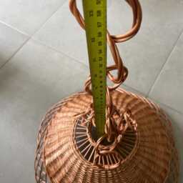 Wicker Lampshade, Pendant Light, Lamp Fixture, Rattan Pendant, Wicker Hanging Light, Chandelier - thumbnail 4