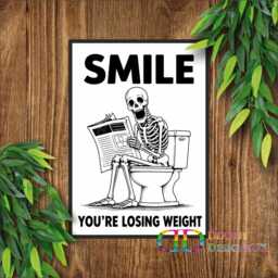 Funny Toilet Sign, Humorous Wall Art, Bathroom Decor, Humour Plaque, Novelty Gift, Humour, Skeleton Sign - thumbnail 3