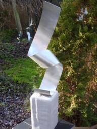 "New Large Abstract Aluminium Sculpture ""Bt" - thumbnail 1