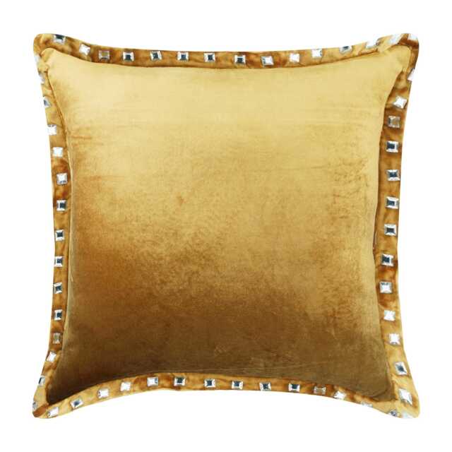 "Decorative Gold Cushion Pillow 16""x16" - image 1