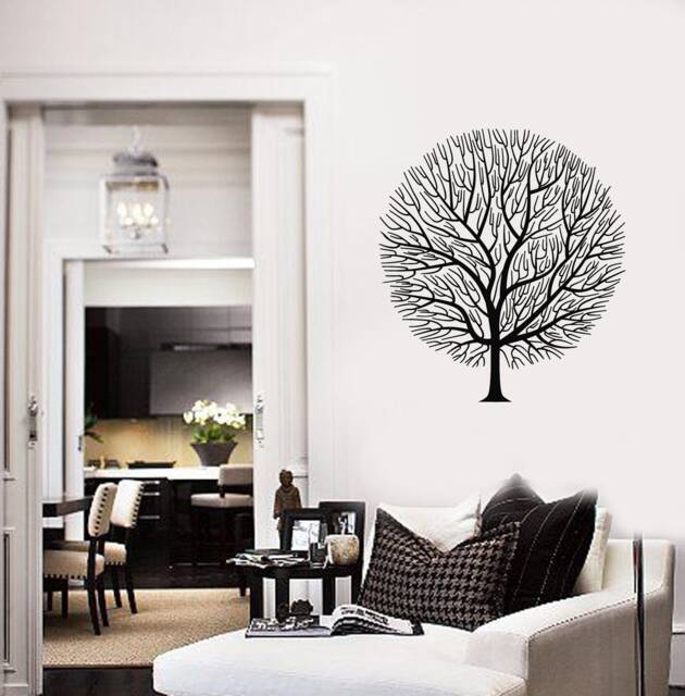 Bare Tree Vinyl Wall Decal Nature Home Room Decoration Idea Stickers Mural - #2836Di - image 1