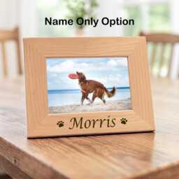 Custom Spoiled Rotten Dog Frame Engraved Wood Photo Display Personalized Pet Name Picture Funny Lover Present - thumbnail 4