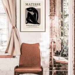 Matisse Exhibition Print Berggruen & Cie, Neutral Beige Art - thumbnail 2