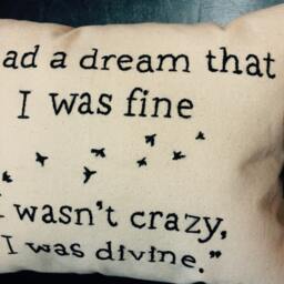 "Handmade Embroidered Canvas Lana Del Rey Lyrics From The Film ""Big Eyes" - thumbnail 2
