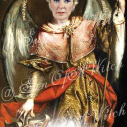 Aquarius Elaine Stritch Guardian Angel Prayer Candle - thumbnail 4