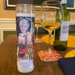Aquarius Elaine Stritch Guardian Angel Prayer Candle - thumbnail 2