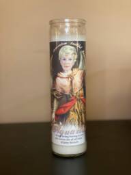 Aquarius Elaine Stritch Guardian Angel Prayer Candle - thumbnail 1