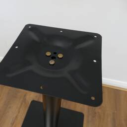Black Steel Coffee Table Stand 28-Inch Metal Legs - thumbnail 2