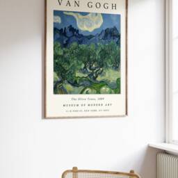 Van Gogh Exhibition Poster, The Olive Trees, Art Print, Floral Wall Art, Garden Gift, A1/A2/A3/A4 - thumbnail 2
