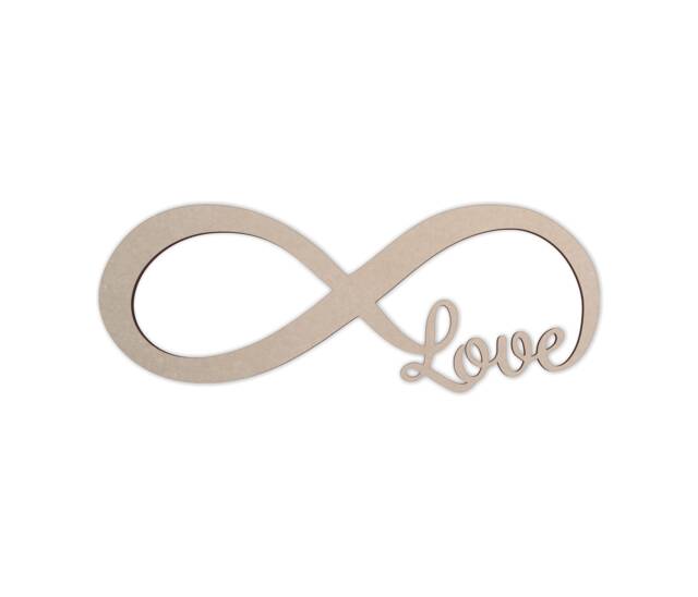 Wall Decor, Infinity Love Monogram - Cutout, Home Unfinished & Available in Many Sizes - image 1