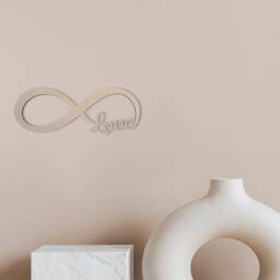 Wall Decor, Infinity Love Monogram - Cutout, Home Unfinished & Available in Many Sizes - thumbnail 4