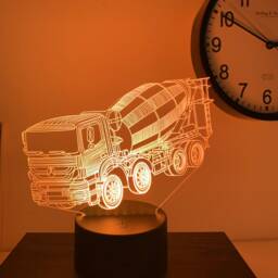 Concrete Mixer Smart App Control Night Light Bluetooth, Music, 7&16M Colour Mobile App , Gift Led Lamp - thumbnail 3