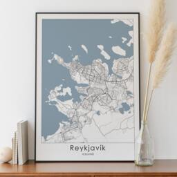 Reykjavik Iceland Map Print. Minimalist Travel Wall Art - thumbnail 3