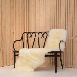 Cream Australian Sheepskin Rug, Double Pelt Throw - thumbnail 3