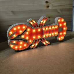 Lobster Night Light For Kids Bedroom - Ocean-Themed Nursery Decor Sea Creature Lamp - thumbnail 3