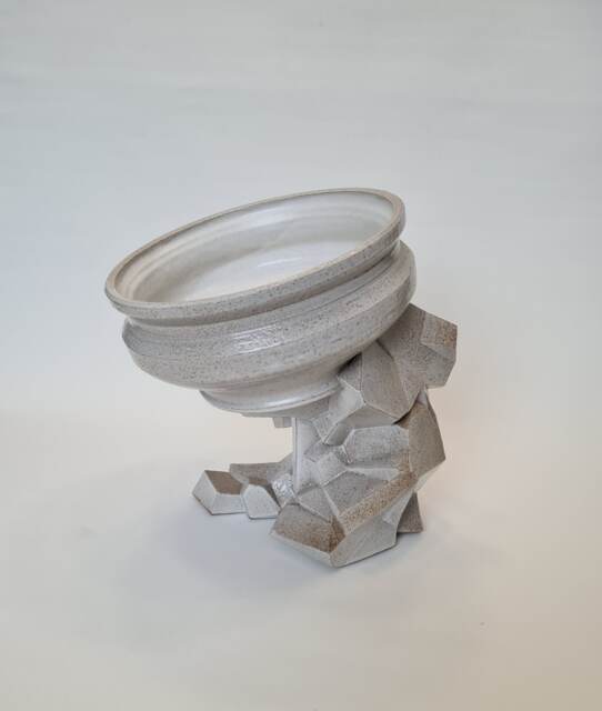 Ceramic Vase Sculpture, Modern Ceramic Home Decoration - image 1