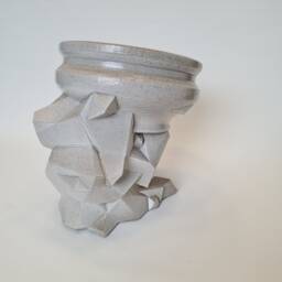 Ceramic Vase Sculpture, Modern Ceramic Home Decoration - thumbnail 2